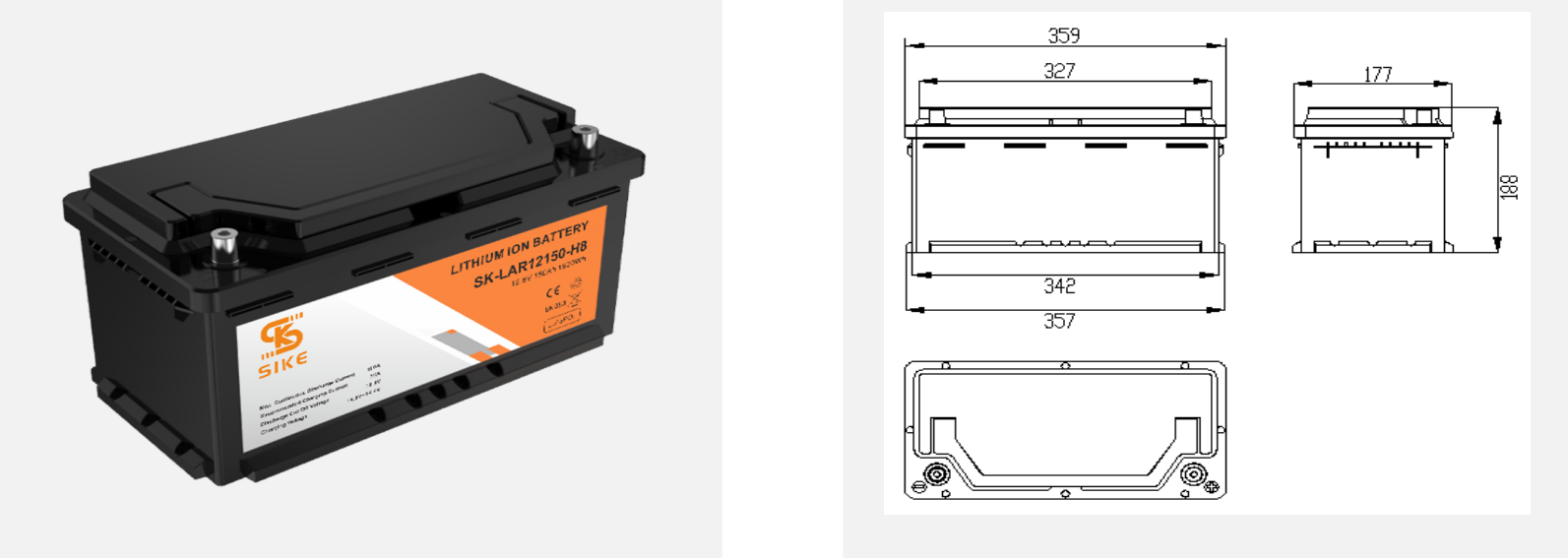 H8 Group 49 Lithium Car battery