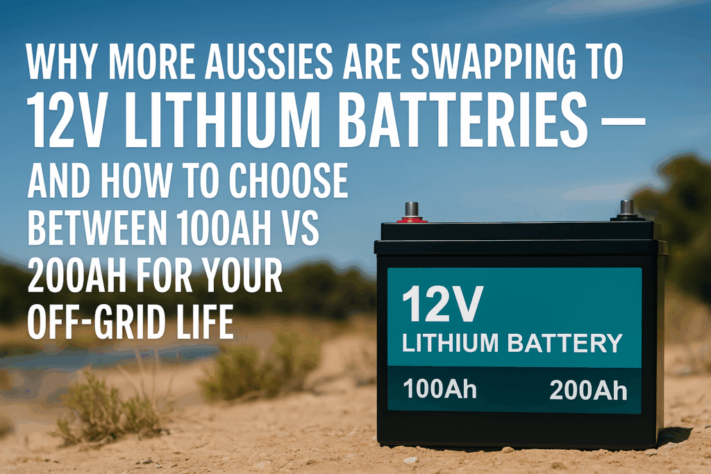 12V lithium battery for off grid camping